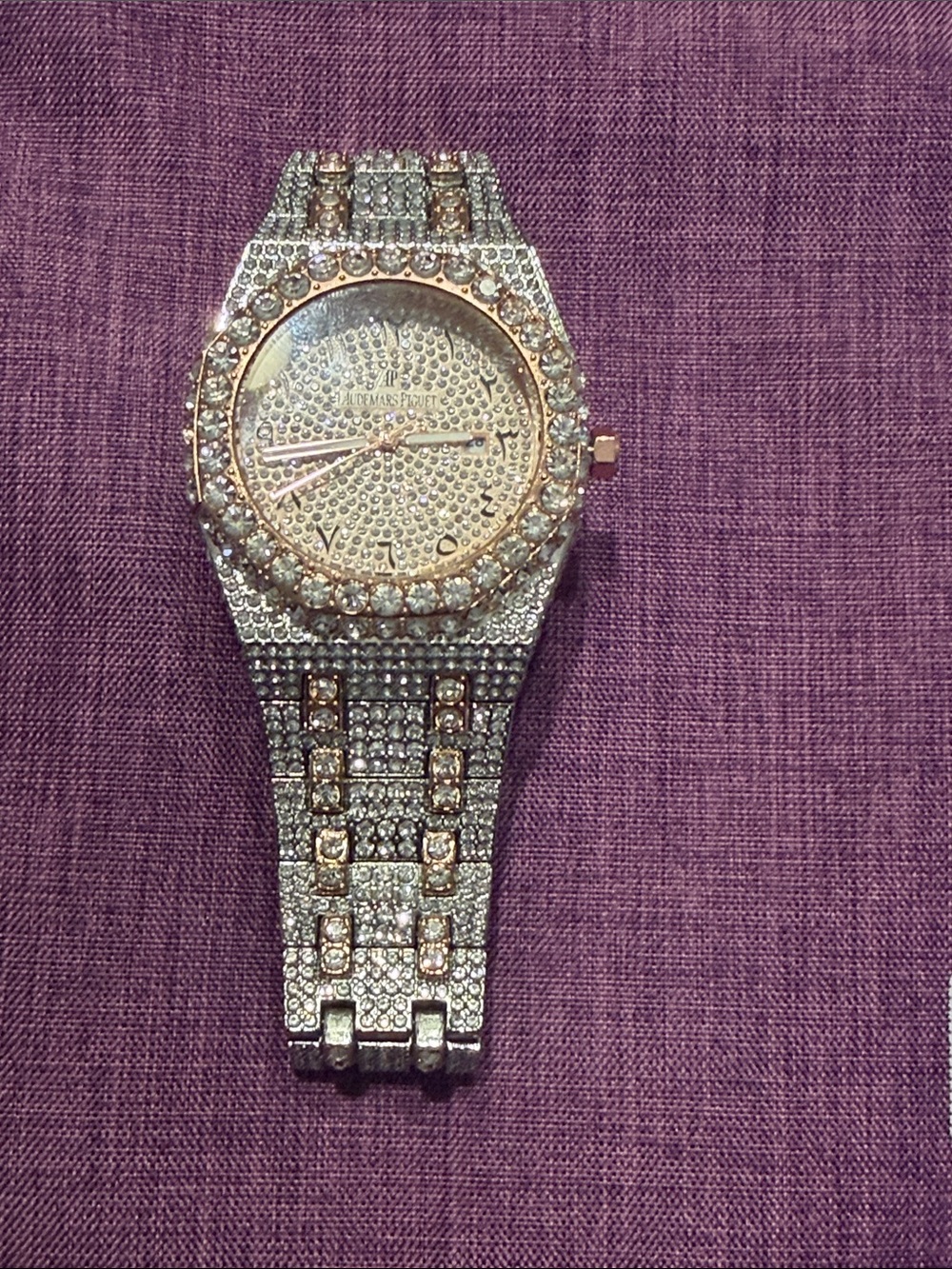 Rose Gold and Silver Watch